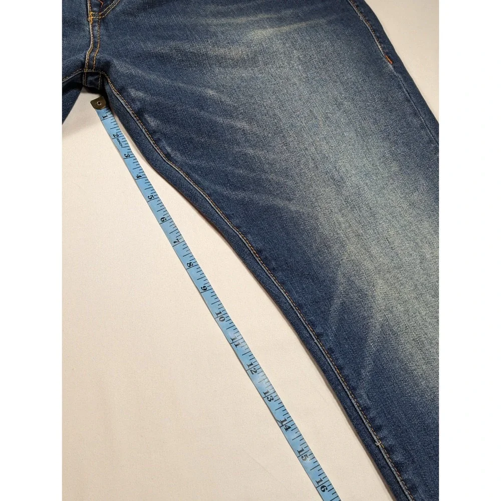 True Religion Jeans Mens 44x30 Blue Denim Rocco Relaxed‎ Skinny Flex Comfort
